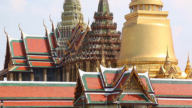 泰国曼谷著名的玉佛寺视频素材