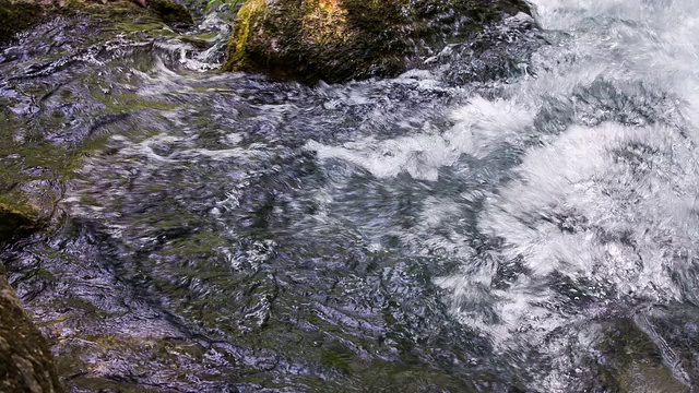 山河潺潺流水视频素材