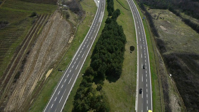 公路交通航空视频素材