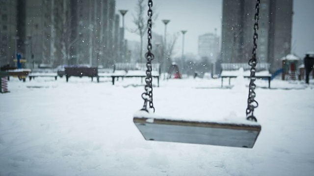 雪摇摆视频素材