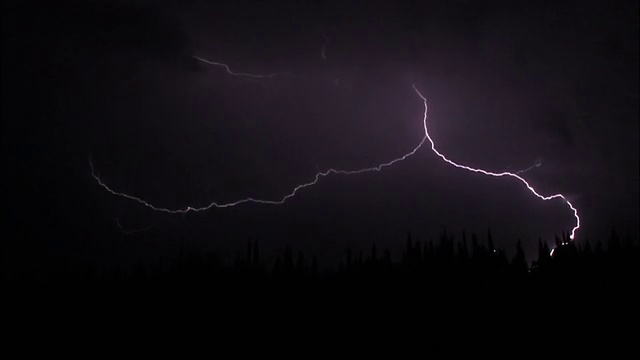 夏夜雷雨视频素材