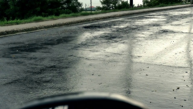 雨在街视频素材