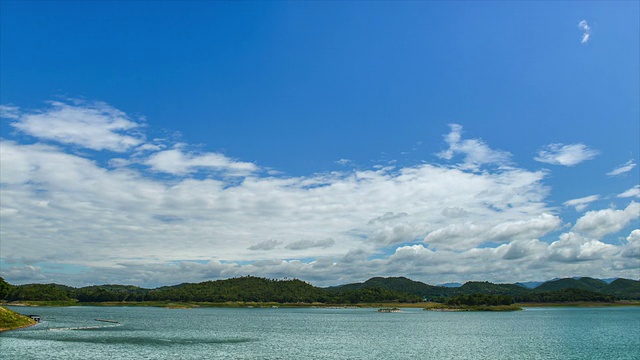 水库随天，时光流逝视频素材