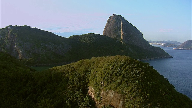 飞往巴西里约热内卢的休格洛夫山视频素材