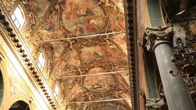 San Giuseppe dei Teatini 巴洛克式教堂视频素材