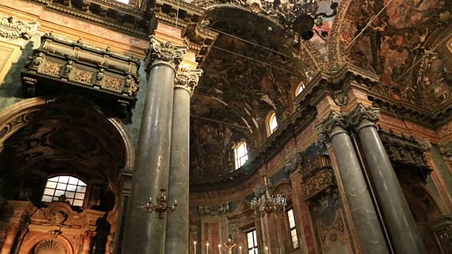 San Giuseppe dei Teatini 巴洛克式教堂视频素材