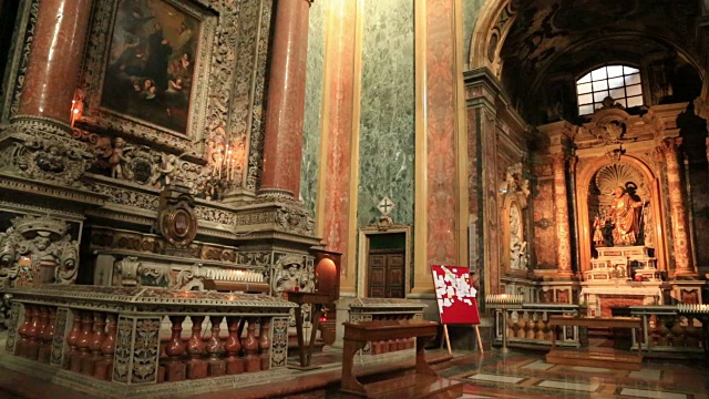 San Giuseppe dei Teatini 巴洛克式教堂视频素材