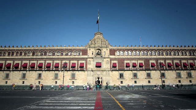 墨西哥城，Palacio Nacional视频素材