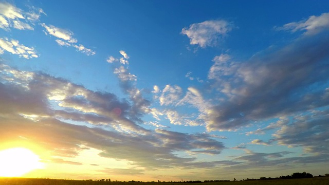 日落的天空。视频素材