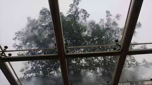 雨打在屋顶上视频下载