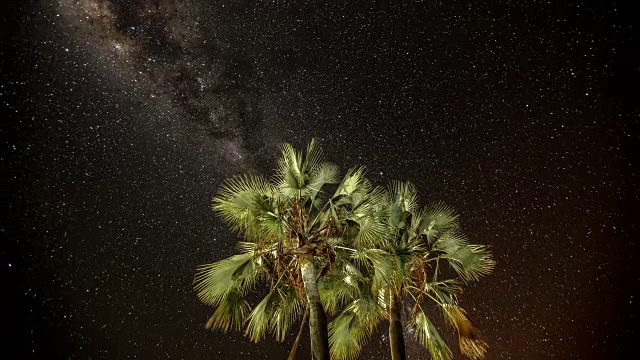 星星夜空延时视频素材