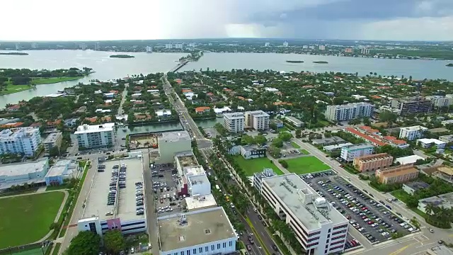 佛罗里达海湾的航拍视频视频素材