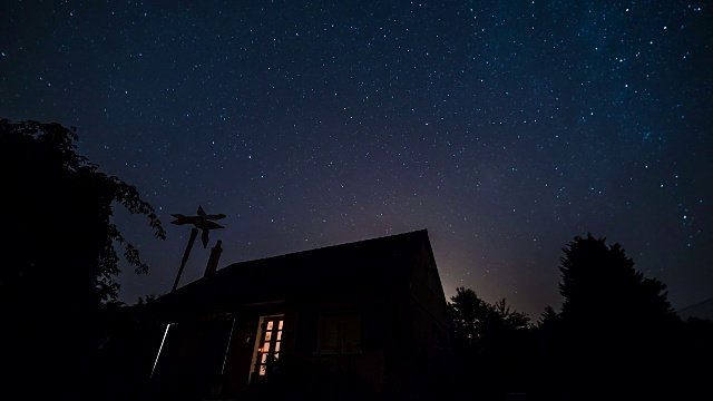 《乡村别墅之夜》，《星空》，《时光流逝》视频素材