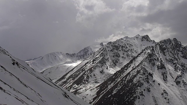 云中雪峰视频素材