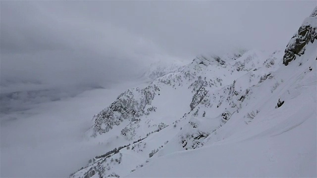 高加索山脉美丽的山峰视频素材