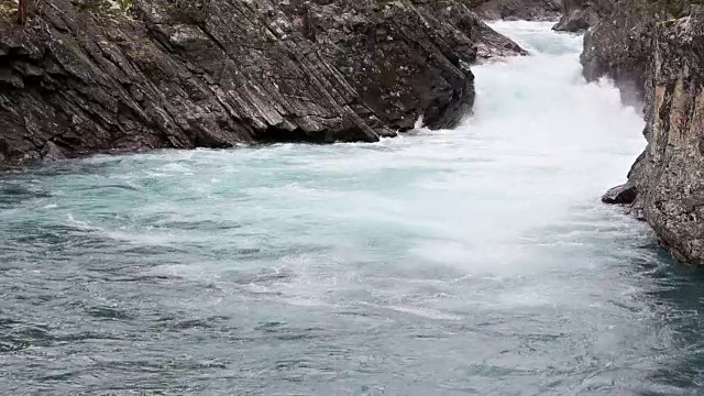 夏季山河(挪威)视频素材