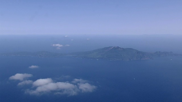 鸟瞰日本鹿儿岛视频素材