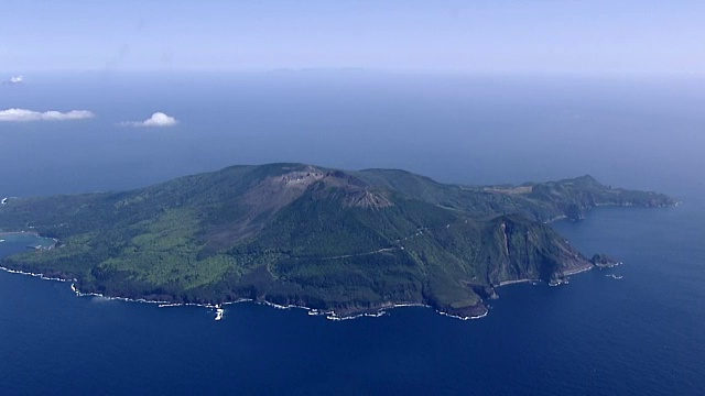 鸟瞰日本鹿儿岛视频素材