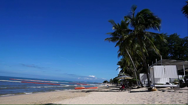 芭堤雅美丽的海滩和海浪视频素材