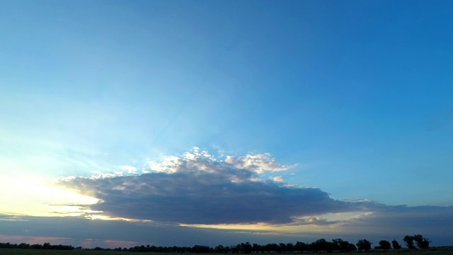 日落的天空。视频素材