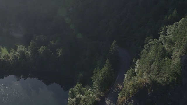 航拍的山和树视频素材