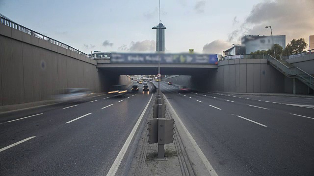 高速公路的时间流逝视频素材