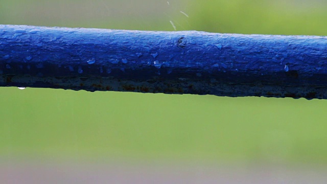 水滴在雨中滴视频素材