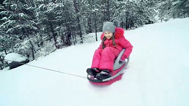 下雪天的二次破碎视频素材