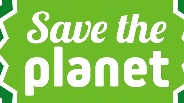 拯救地球，走绿色道路，视频素材