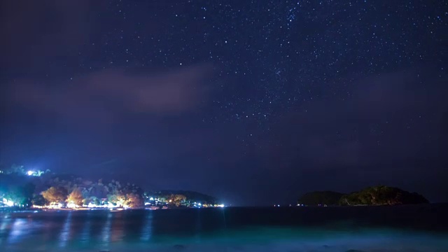 海景夜(Weh岛)时间流逝视频素材