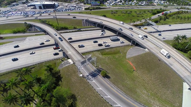 航空视频I95 95州际公路视频素材