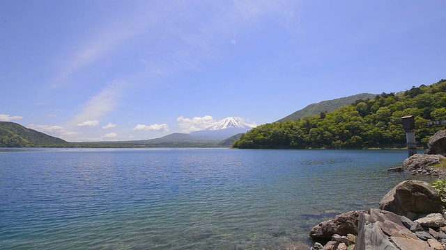 富士山和元津湖，山梨县，日本视频素材