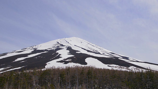 从日本山梨县的第5点看富士山视频素材