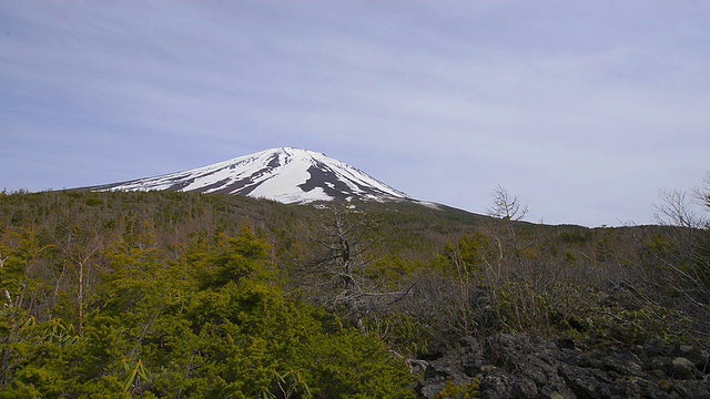 从日本山梨县的第5点看富士山视频素材