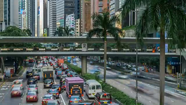 香港的街道交通视频素材