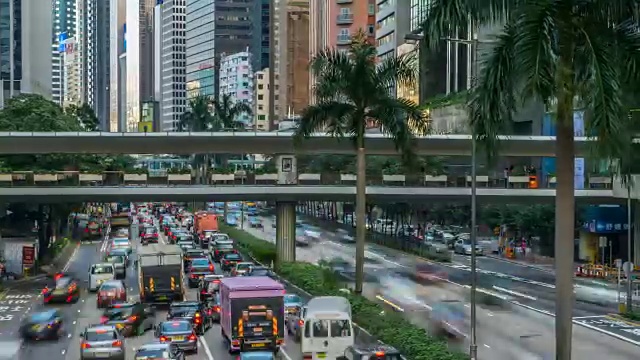 香港的街道交通视频素材