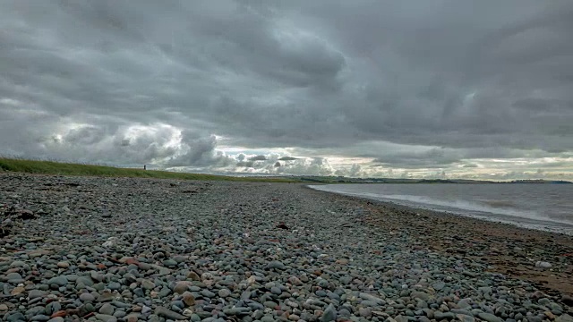 多岩石的海岸线间隔拍摄视频下载