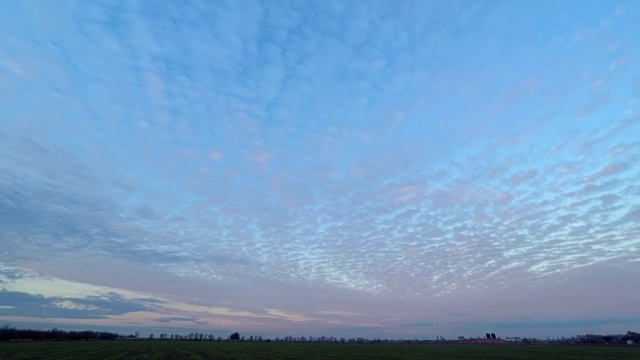 日落的天空。视频素材