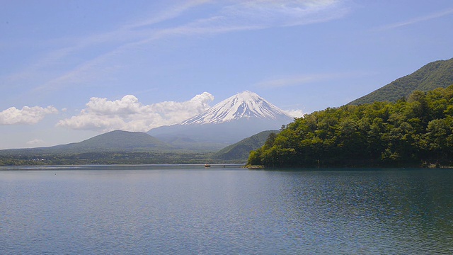 富士山和元津湖，山梨县，日本视频素材