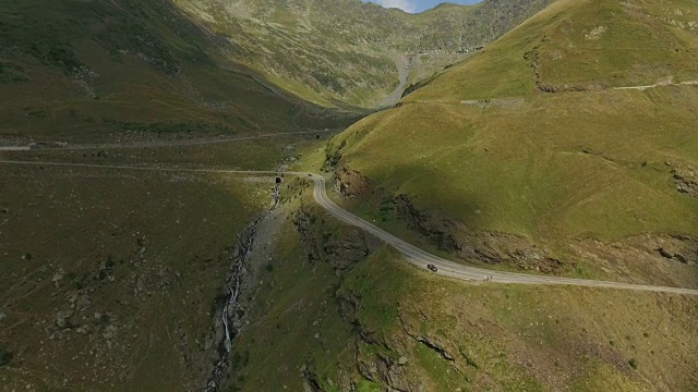 transagarasan路的4K航拍视频素材