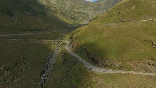 transagarasan路的4K航拍视频素材