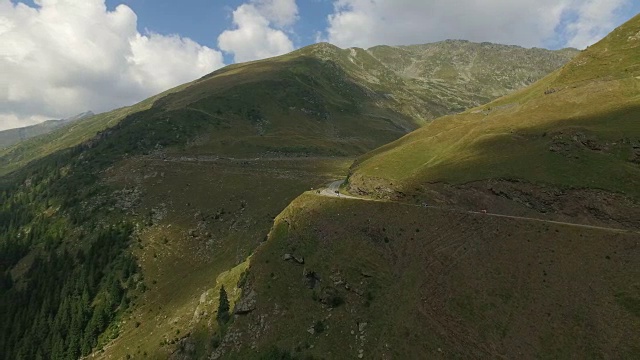 transagarasan路的4K航拍视频素材