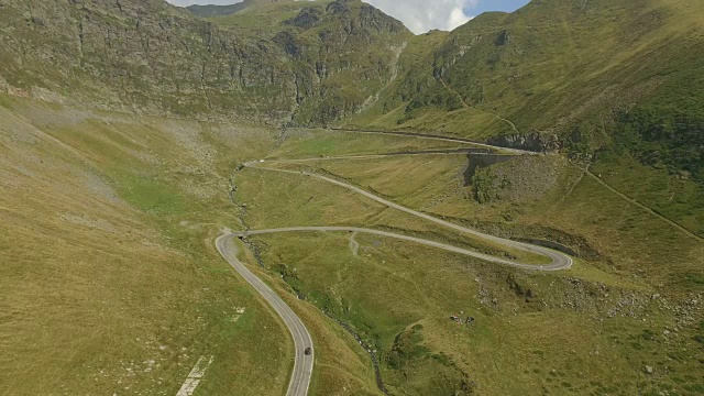 transagarasan路的4K航拍视频素材