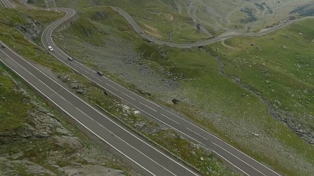 transagarasan路的4K航拍视频素材