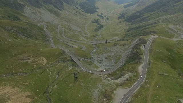 transagarasan路的4K航拍视频素材