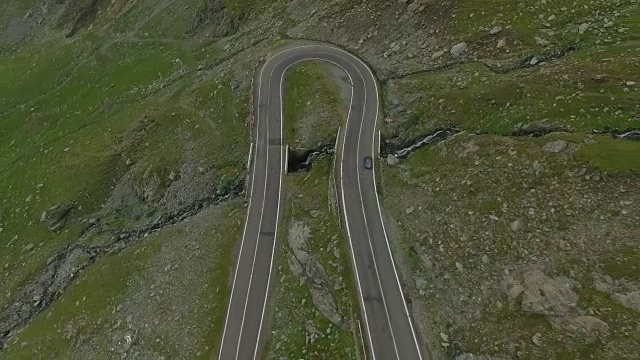 transagarasan路的4K航拍视频素材