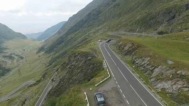 transagarasan路的4K航拍视频素材