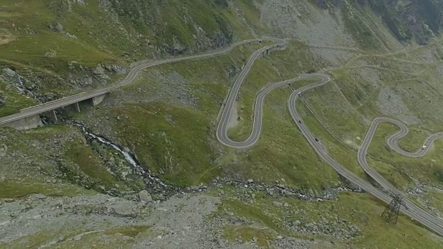 transagarasan路的4K航拍视频素材