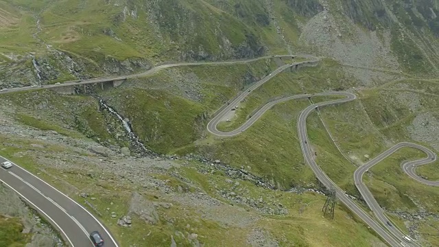 transagarasan路的4K航拍视频素材