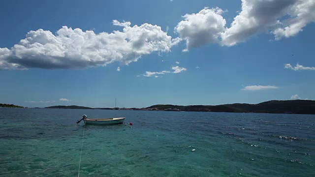 克罗地亚海岸，美丽的自然风光视频素材